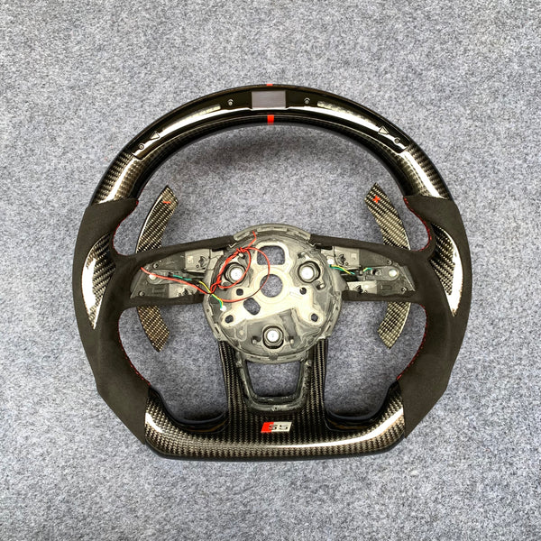 Audi B9 A3/S3/RS3 A4/S4 A5/S5/RS5 Carbon Edition Steering Wheel – Custom Fit, High-Performance Upgrade | Miami Carbon Designs
