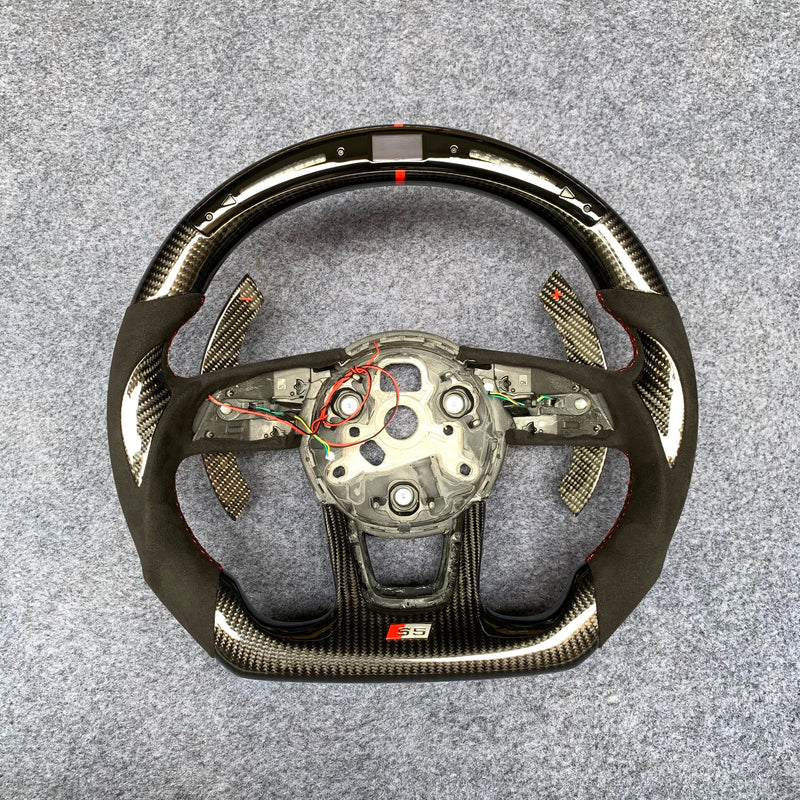 Audi B9 A3/S3/RS3 A4/S4 A5/S5/RS5 Carbon Edition Steering Wheel – Custom Fit, High-Performance Upgrade | Miami Carbon Designs