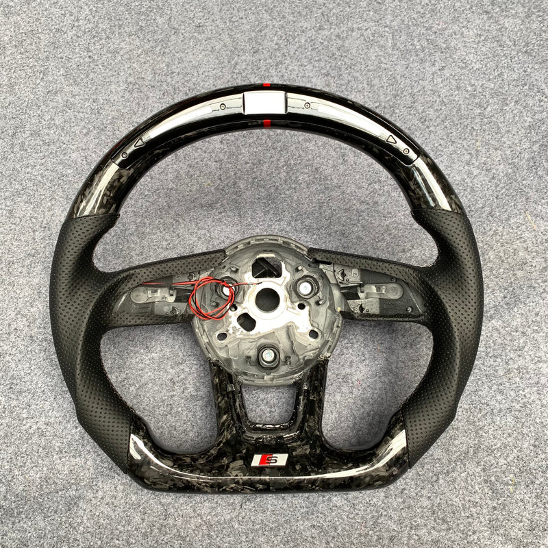 Audi B9 A3/S3/RS3 A4/S4 A5/S5/RS5 Carbon Edition Steering Wheel – Custom Fit, High-Performance Upgrade | Miami Carbon Designs
