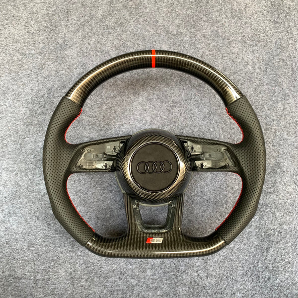 Audi B9 A3/S3/RS3 A4/S4 A5/S5/RS5 Carbon Edition Steering Wheel – Custom Fit, High-Performance Upgrade | Miami Carbon Designs