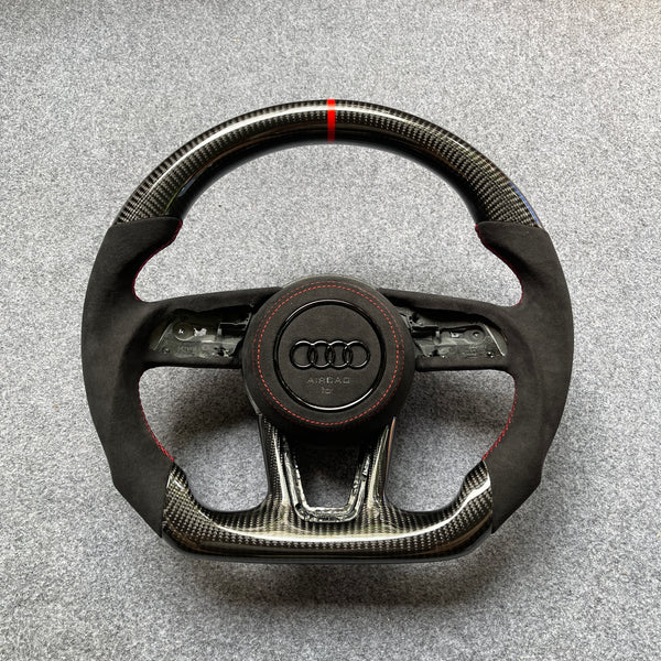 Audi B9 A3/S3/RS3 A4/S4 A5/S5/RS5 Carbon Edition Steering Wheel – Custom Fit, High-Performance Upgrade | Miami Carbon Designs