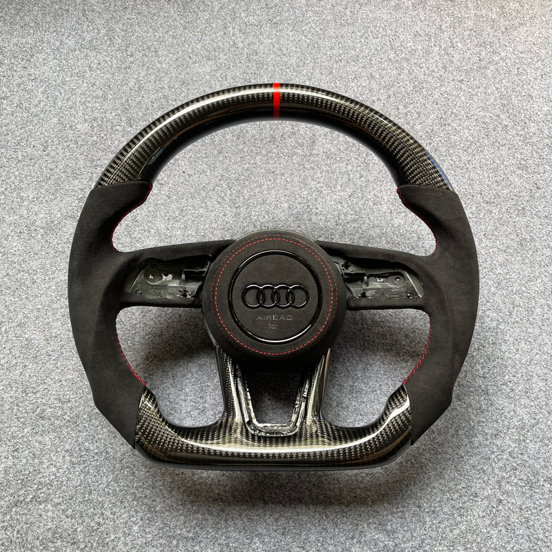 Audi B9 A3/S3/RS3 A4/S4 A5/S5/RS5 Carbon Edition Steering Wheel – Custom Fit, High-Performance Upgrade | Miami Carbon Designs