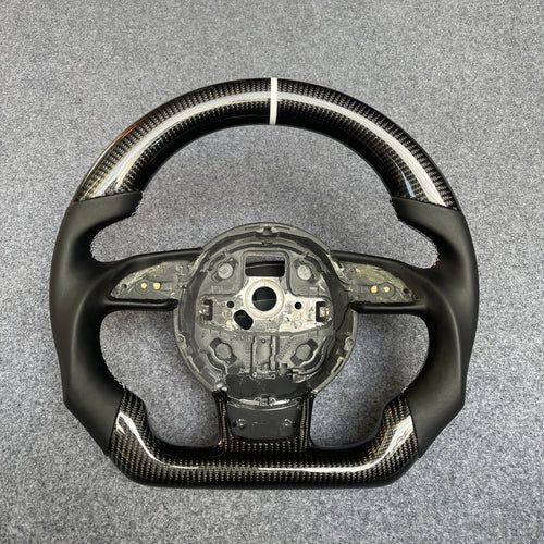 2012-2016 Audi B8.5 A/S/RS 3/4/5/6/7 Carbon Fiber Steering Wheel – Custom Fit, Premium Quality | Miami Carbon Designs