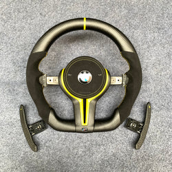 BMW F Chassis Custom Carbon Fiber Steering Wheel – F80 M3, F82 M4, F30 3 Series, F22 4 Series, F10 Upgrade | Miami Car Carbon Designs