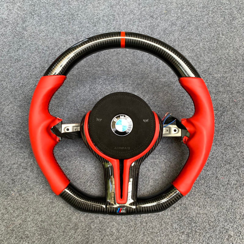 BMW F Chassis Custom Carbon Fiber Steering Wheel – F80 M3, F82 M4, F30 3 Series, F22 4 Series, F10 Upgrade | Miami Car Carbon Designs