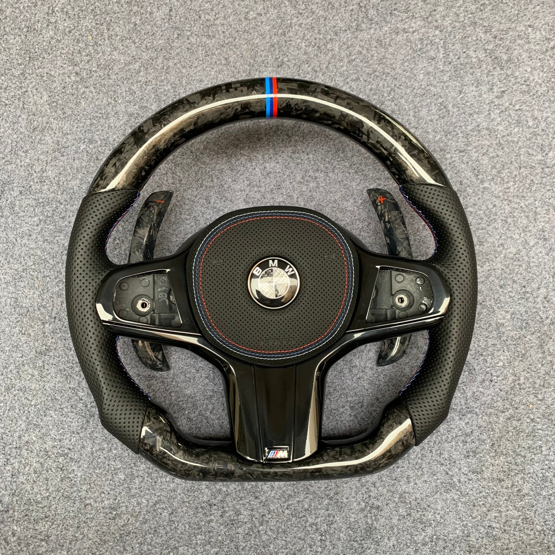 BMW G Series Carbon Fiber Steering Wheel for M Performance Models - M2(G87), M3 (G80), M4 (G82), M5, X3 M, X4 M, X5 M, X6 M, X7 M, M8 F92| Miami Carbon Designs