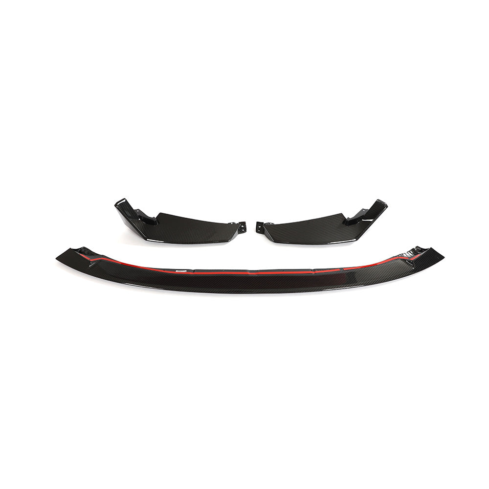 BMW G80 M3 G82 G83 M4 CSL Dry Carbon Fiber Front Lip (3-Piece Set) | Miami Carbon Designs