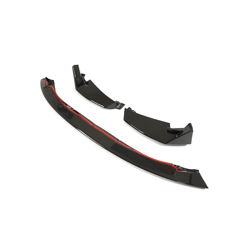 BMW G80 M3 G82 G83 M4 CSL Dry Carbon Fiber Front Lip (3-Piece Set) | Miami Carbon Designs