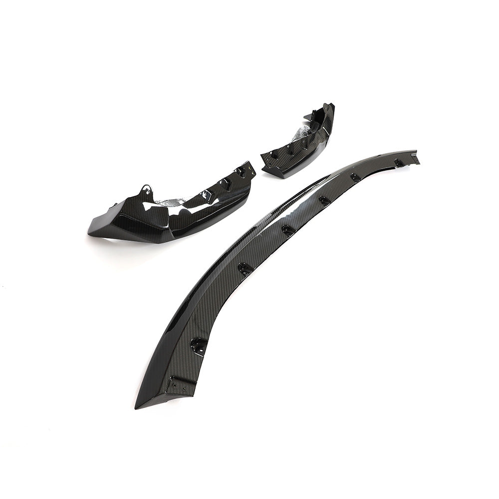 BMW G80 M3 G82 G83 M4 CSL Dry Carbon Fiber Front Lip (3-Piece Set) | Miami Carbon Designs