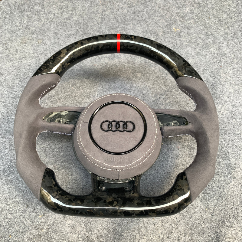 2012-2016 Audi B8.5 A/S/RS 3/4/5/6/7 Carbon Fiber Steering Wheel – Custom Fit, Premium Quality | Miami Car Carbon Designs