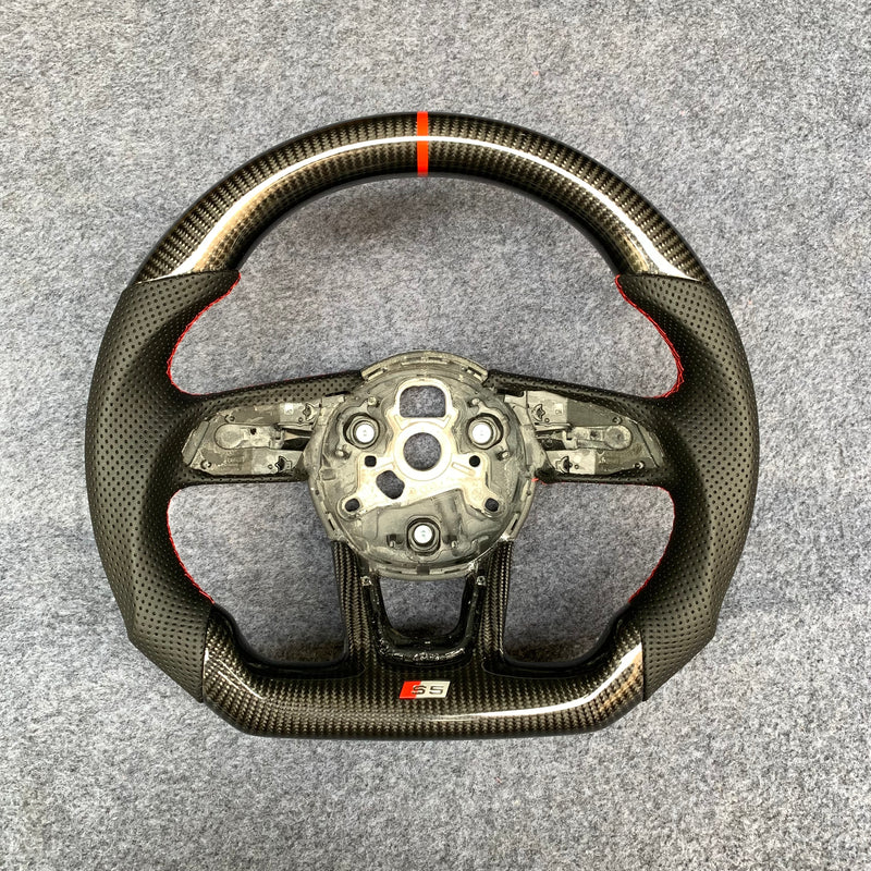Audi B9 A3/S3/RS3 A4/S4 A5/S5/RS5 Carbon Edition Steering Wheel – Custom Fit, High-Performance Upgrade | Miami Carbon Designs