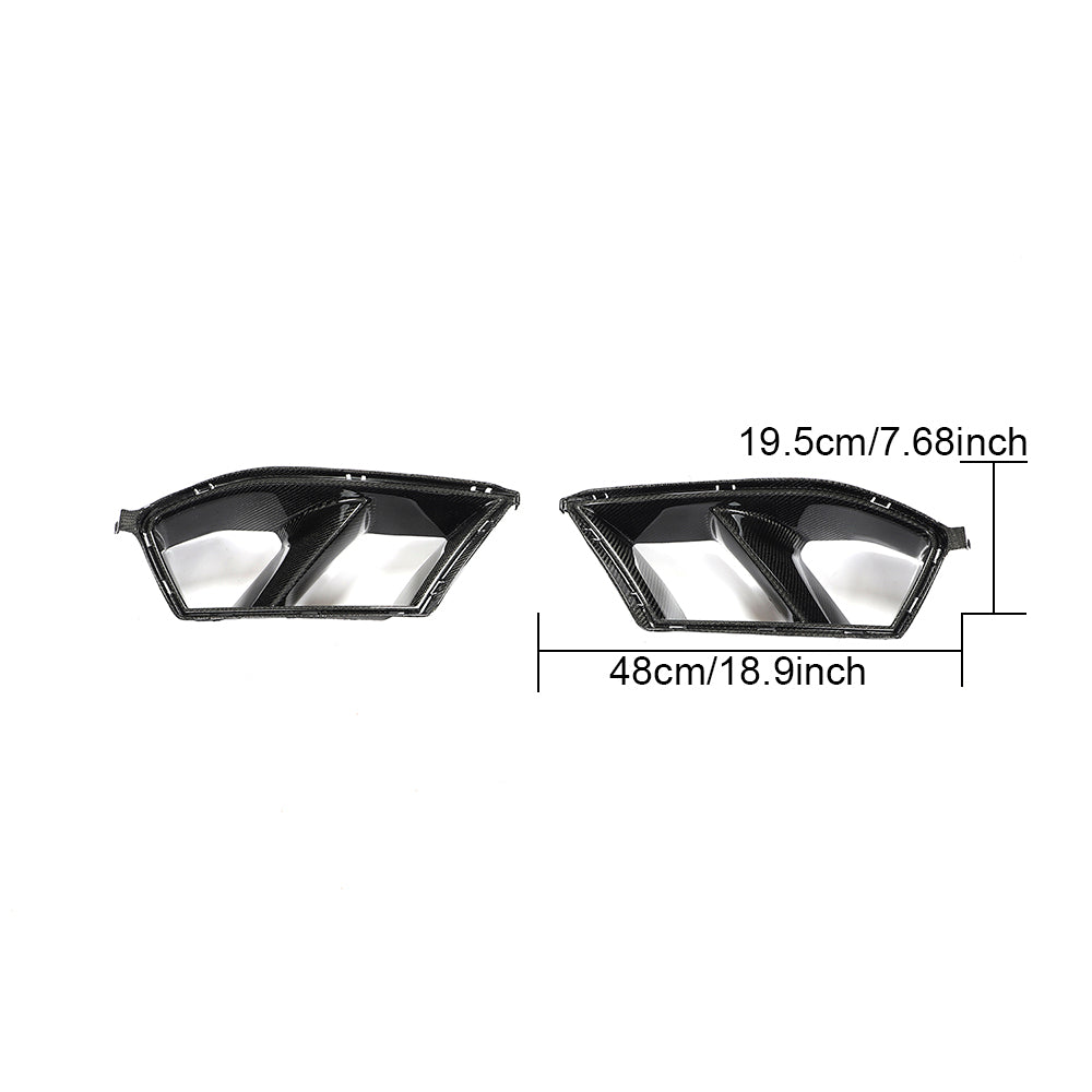 BMW G80 M3 G82 G83 M4 MP-Style Carbon Fiber Front Vents (2021-2022) | Miami Carbon Designs