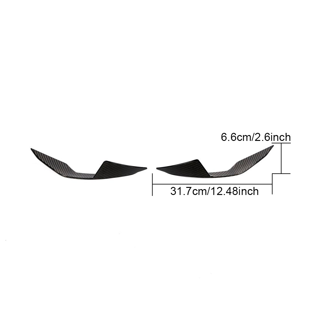 BMW M3 M4 Carbon Fiber Front Bumper Wind Knife (Dry Carbon Fiber) | Miami Carbon Designs