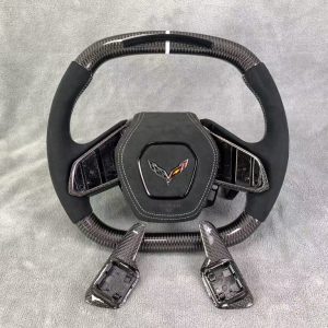 Custom Carbon Fiber Corvette Steering Wheel | C6, C7, C8 | Miami Carbon Designs