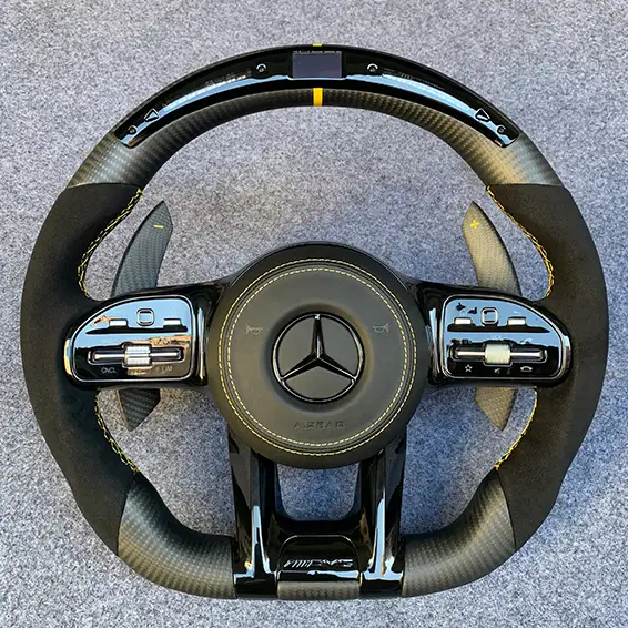 AMG Carbon Fiber and Leather Steering Wheel for Mercedes-Benz