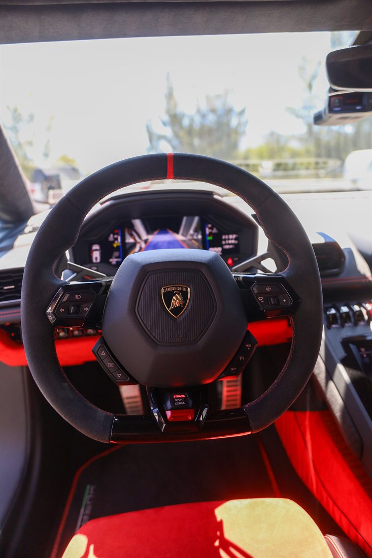 Lamborghini custom steering wheel