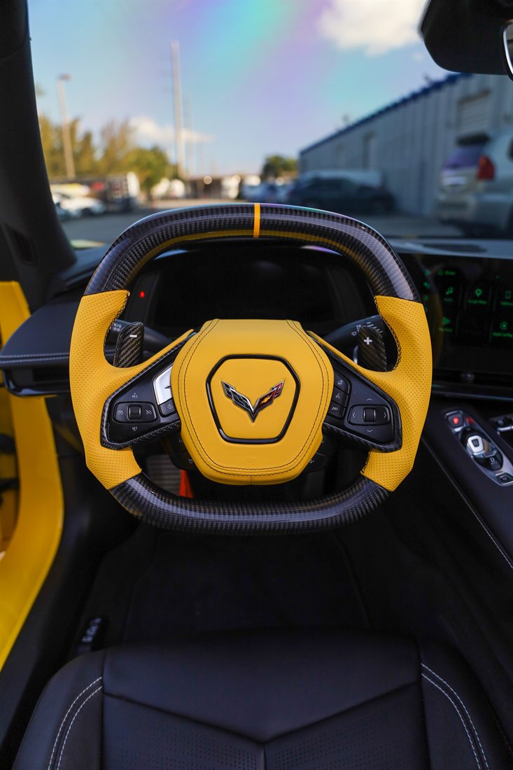 Corvette custom steering wheel