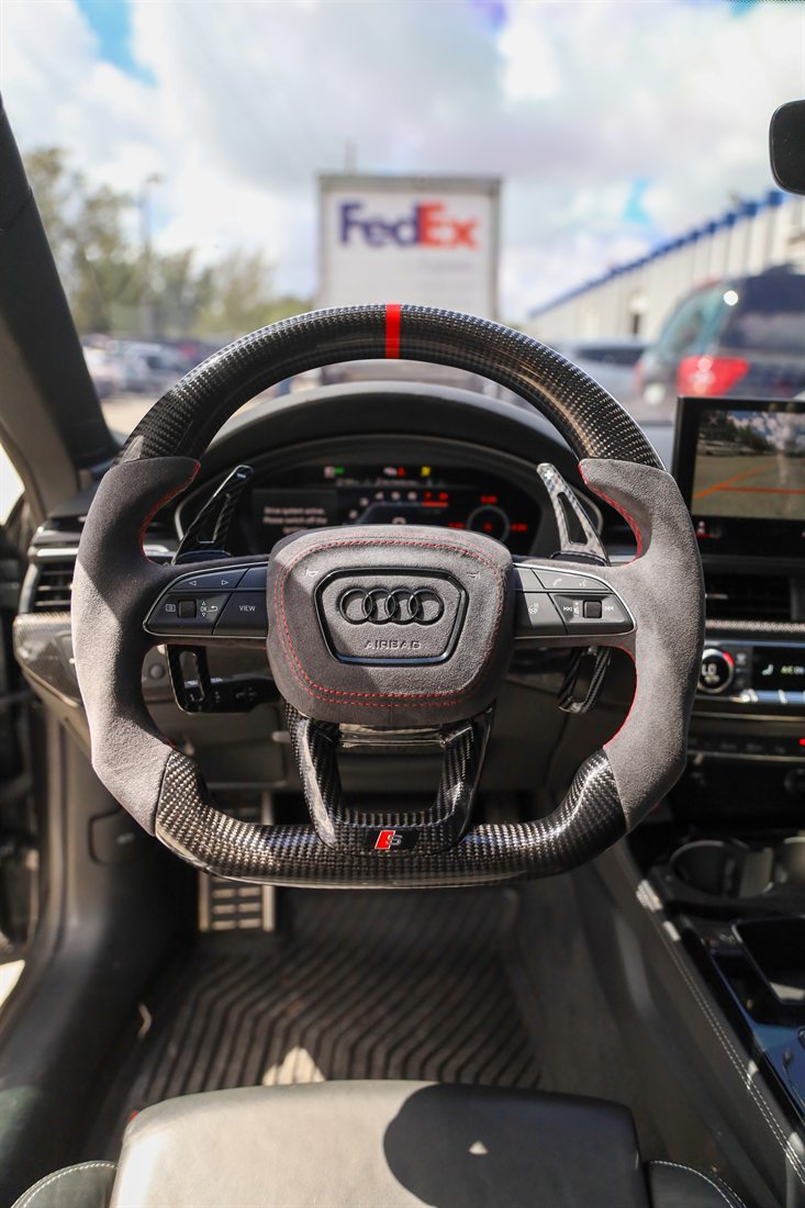 Audi custom steering wheel