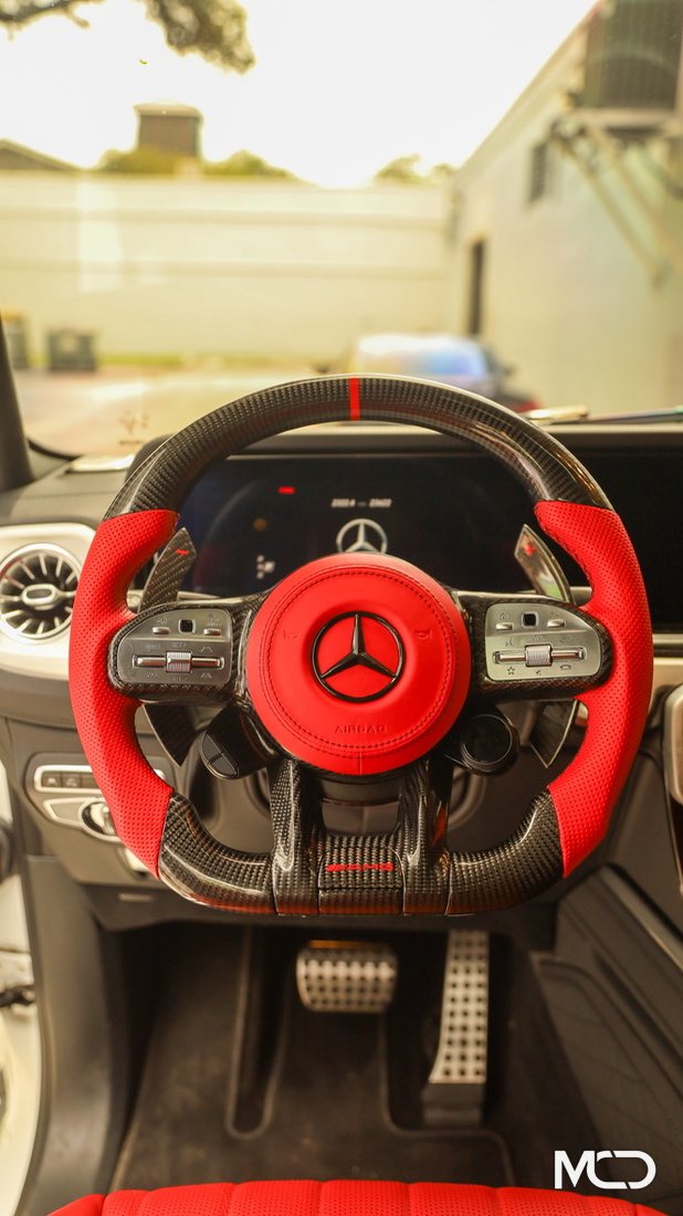 Mercedes AMG 2019 to 2024 custom carbon fiber steering wheel build book
