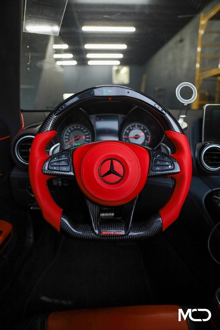 Mercedes 2014 to 2019 custom carbon fiber steering wheel build book