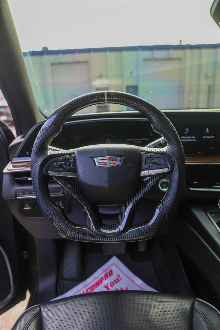 Custom steering wheel installed